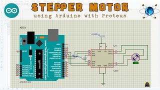 Stepper Motor Interface using Arduino with Proteus  Stepper Motor  Arduino  Proteus [upl. by Alexandra]