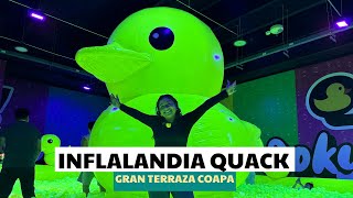 INFLALANDIA QUACK en Gran Terraza Coapa ahora es neón Costos y atracciones [upl. by Nomzzaj]