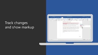 Track changes and show markup in Microsoft Word [upl. by Amron]