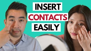 How to put in contact lenses 3 different methods  Optometrist Tutorial [upl. by Bael]