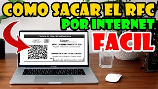 Como Sacar el RFC por Internet SUPER FÁCIL y Rápido Calculo no SAT [upl. by Eedolem]