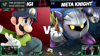 Game Lab Smash 105 LVis Meta Knight VS Polar Luigi [upl. by Midas]