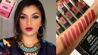 NYKAA ULTRA MATTE LIPSTICK  Swatches amp Review  BeautiCo [upl. by Frederique366]