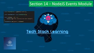 Nodejs  Section 14 Node Events Module  NodeJS Beginners  Simple Tutorials  Easy Learning [upl. by Waylen956]