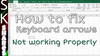 Arrow keys not working in MS Excel  Scroll Lock [upl. by Eelirol]