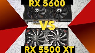 RX 5500 XT vs RX 5600 TESTES EM 10 GAMES no RYZEN 5 5600 qual a Diferença entre as Duas [upl. by Savitt500]