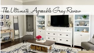 The Ultimate Sherwin Williams Agreeable Gray Review 2022 How It Looks in Real Homes [upl. by Acnalb]