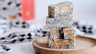 牛轧糖  低卡低糖版  不粘牙软硬适中｜满口留香  Nougat Recipe  How to make nougat with marshmallow [upl. by Audwin]