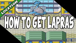 HOW TO GET LAPRAS ON POKEMON FIRE RED AND LEAF GREEN [upl. by Otirecul]