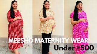 Meesho Maternity Wear Under ₹500🤰🏻l Feeding Dresses Kurti and Tunics Haul 🛍️💃🏻🥳 [upl. by Hodge736]