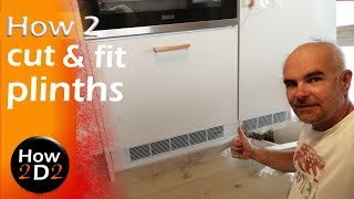 Kitchen Fitting How to fit plinths with grill Installing kick board [upl. by Tsew]