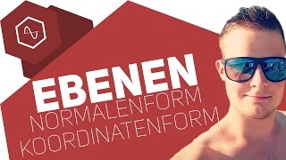 Normalenform amp Koordinatenform von Ebenen [upl. by Bainter]