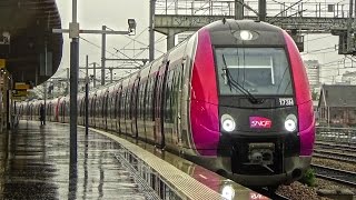 Paris trains  RER E les Z 50000 quotFrancillienquot en circulation sur la ligne [upl. by Woodley560]