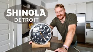 Shinola The Runwell Clock Unboxing [upl. by Lindahl]