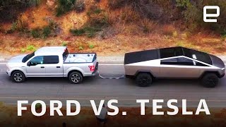 Tesla Cybertruck vs Ford F150 Who will win [upl. by Adaynek]