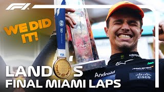 quotAre You Crying Yetquot Experience Lando Norris Final Lap IN FULL  2024 Miami Grand Prix [upl. by Ellenid]