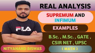 🔴 Real analysis  supremum and Infimum of a set some examples  questions of supremum and Infimum [upl. by Kevin152]