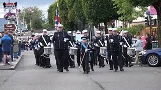 Flutes amp Drums Donaghadee  Derryloran Boyne Defenders Flute Band Parade 2024 [upl. by Okkin]