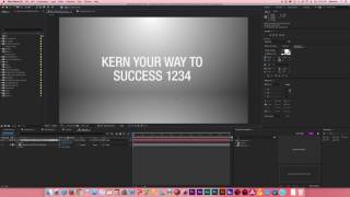 After Effects Tutorial Fix Typography Kerning [upl. by Jansson]