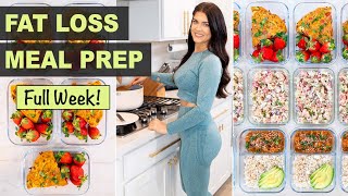 MEAL PREP FOR THE WEEK  healthy filling recipes  grocery list [upl. by Nath]