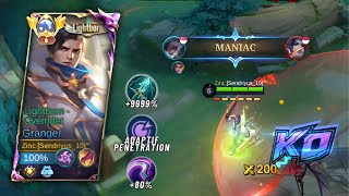 CARA MAIN GRANGER HYPER TERBARU BUILD amp EMBLEM TERSAKIT GRANGER 2024 EASY MANIAC [upl. by Eseryt]