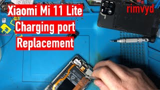 Xiaomi Mi 11 Lite 4G charging port replacement [upl. by Celie]