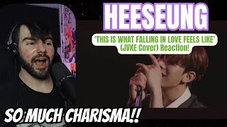 HEESEUNG of ENHYPEN  This Is What Falling In Love Feels Like JVKE cover Reaction [upl. by Nnylyak]