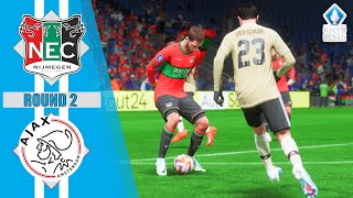 FIFA 23  NEC Nijmegen vs Ajax  KNVB Beker 202223 [upl. by Aleakcim]