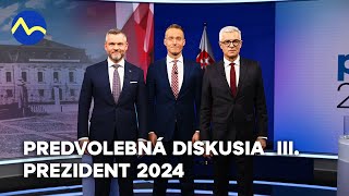 Prezident 2024 Predvolebná diskusia III  Pellegrini vs Korčok [upl. by Nylrehs]