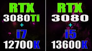 RTX 3080Ti  INTEL i7 12700K vs RTX 3080  INTEL i5 13600K  PC GAMES TEST [upl. by Ettigdirb67]