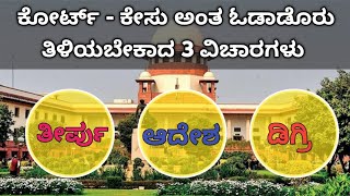 ನ್ಯಾಯಾಲಯದ ಆದೇಶ  ತೀರ್ಪು ಮತ್ತು ಡಿಗ್ರಿಗಳ ಪಾತ್ರ  Order  Decree and Judgment [upl. by Eikcid]