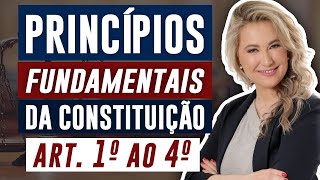 DIREITO CONSTITUCIONAL  PRINCÍPIOS FUNDAMENTAIS Arts 1º ao 4º da Constituição Federal [upl. by Octavus484]