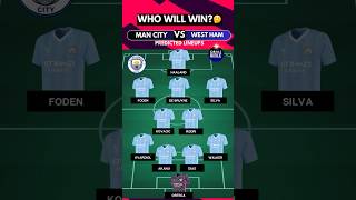 MANCHESTER CITY vs WEST HAM Lineups amp Starting XI🔵🔴 shorts epl [upl. by Scarito]