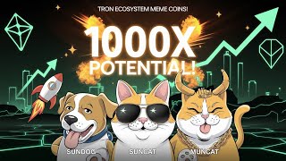 Tron Ecosystem Meme Coins For 1000X With Proof  Tron Hyped Meme Coins  Sundog Pump [upl. by Fuller]