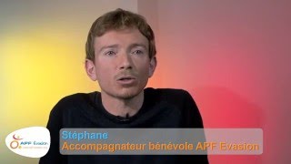 Stéphane bénévole APF Evasion  quotJe prends du recul sur ma viequot [upl. by Kirsti]