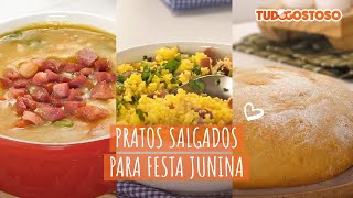 Pratos Salgados para Festa Junina  Receitas TudoGostoso [upl. by Blanca]