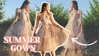 I Made a Gown for Summer Bustier Bodice Princess Dress DIY [upl. by Weaver916]