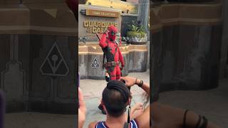 DEADPOOL BYE BYE BYE DANCE at Disney California Adventure [upl. by Adlar]