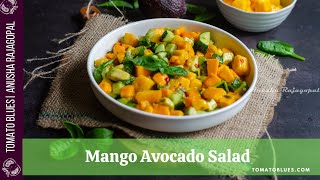 Mango avocado salad Easy salads mango mangosalad [upl. by Nageem]