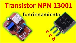 funcionamiento de mini fuente conmutada sin mosfet solo transistor NPN 13001 [upl. by Elora52]