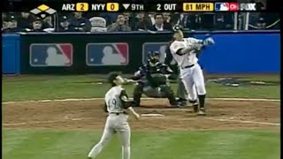 John Sterling Tribute 2001 World Series Game 5 Scott Brosius Game Tying Home Run WABC Audio [upl. by Akessej488]