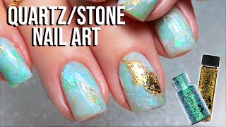 Quartz Gel Nails Tutorial  Jade Marble [upl. by Leighton64]