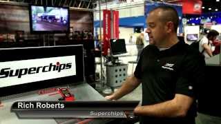 Superchips Flashpaq Tuner Review  SEMA 2013 [upl. by Nicholl736]