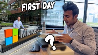 First Day at Microsoft Unboxing [upl. by Yecam113]