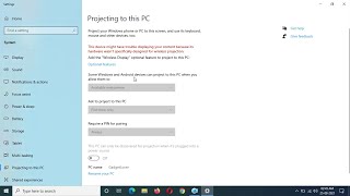 How to Fix if Projecting to This PC is Greyed Out amp Disabled in Windows 10 Laptop and Desktop [upl. by Hausner]