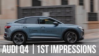 Audi Q4 e tron Sportback 1st Impressions [upl. by Nysa709]