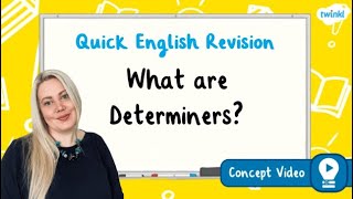 What Are Determiners  KS2 English Concept for Kids [upl. by Sung590]