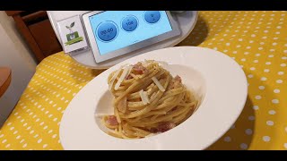 Spaghetti alla carbonara per bimby TM6 TM5 TM31 carbonaraday [upl. by Zerdna]