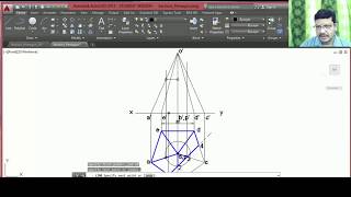 Sections of Solids  Pyramid problem using AutoCAD [upl. by Bren]