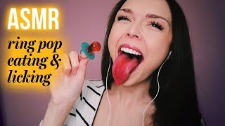 ASMR  Lollipop licking  wet mouth sounds [upl. by Clellan168]